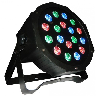 Proiector joc de lumini PAR 18 X3 W LED RGB Disco / Club / Exterior / Arhitecturale foto