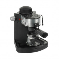 Espressor Cafea Hausberg 650 W, 4 Ce?ti, Sistem Spumare, Capuccino Autentic HomeTV foto