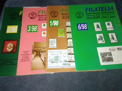 11 REVISTE FILATELIA 1998 AN COMPLET foto