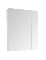 Dulap baie cu oglinda Celine, PAL, 50 cm, 2 usi, 2 rafturi, soft close, alb foto