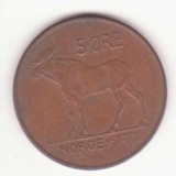 Norvegia 5 &Oslash;re 1972 - Olav V, Europa, Bronz