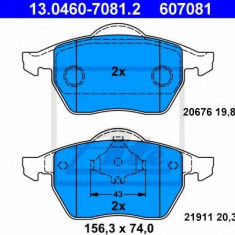 Set placute frana,frana disc VW NEW BEETLE (9C1, 1C1) (1998 - 2010) ATE 13.0460-7081.2