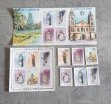 SAO TOME ANIVERSARE CRACIUN 2 COLITE SI 2 SETURI DANTELATE NESTAMPILATE MNH, Nestampilat