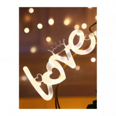 Lampa Decorativa 3D Love - 20 x 10 cm