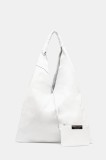 Answear Lab poseta de piele culoarea alb