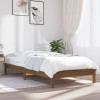 VidaXL Cadru de pat, maro miere, 90x200 cm, lemn masiv de pin
