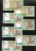 Set Sri Lanka 7 x 10 rupees rupii ani diferiti