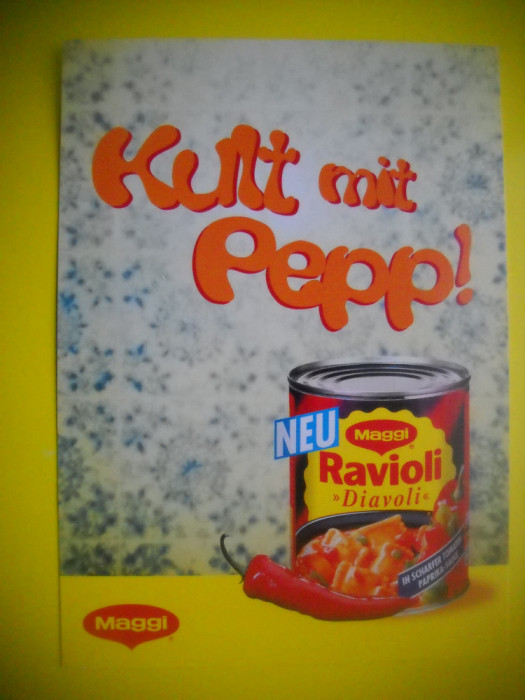 HOPCT 80002 MAGGI RAVIOLI-RECLAMA GERMANIA-NECIRCULATA