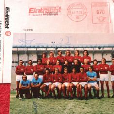 Foto (1970) fotbal cu autografe originale - KICKERS OFFENBACH (Germania)