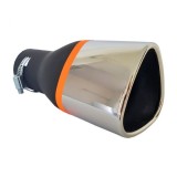 Duza de Evacuare Masina Argintiu Negru Sport 168mm Universal