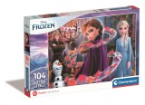 Puzzle cu sclipici Clementoni Disney Frozen 2, 104 piese