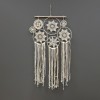 Decorațiune Perete Macrame, Model Talisman, Culoare Bej, Dimensiuni 50x110cm, Oem