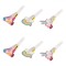 Set Suflători Petrecere, Model Unicorn Rainbow, 6 Bucăți, Multicolor