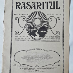Revista Rasaritul, anul V, nr.37-40/1923