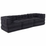 VidaXL Pernă 3 pcs Antracit 70 x 70 x 54 cm Poliester