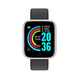 Ceas Smartwatch Techstar&reg; Y68, 1.30 inch IPS, Bluetooth 4.0, Monitorizare Puls, Tensiune, Alerte Sedentarism, Hidratare, Argintiu