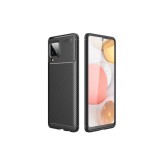 Husa Auto Focus Carbon compatibila cu Samsung Galaxy A12- Negru, ALC MOBILE