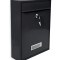 Cutie postala, H 35 cm, Negru