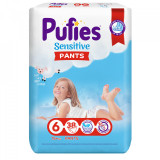 Scutece-chilotel Pufies Pants Sensitive Extra Large, Marimea 6, 15+ kg, 38 buc