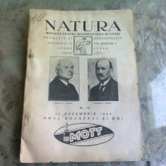 REVISTA NATURA NR.10/1933