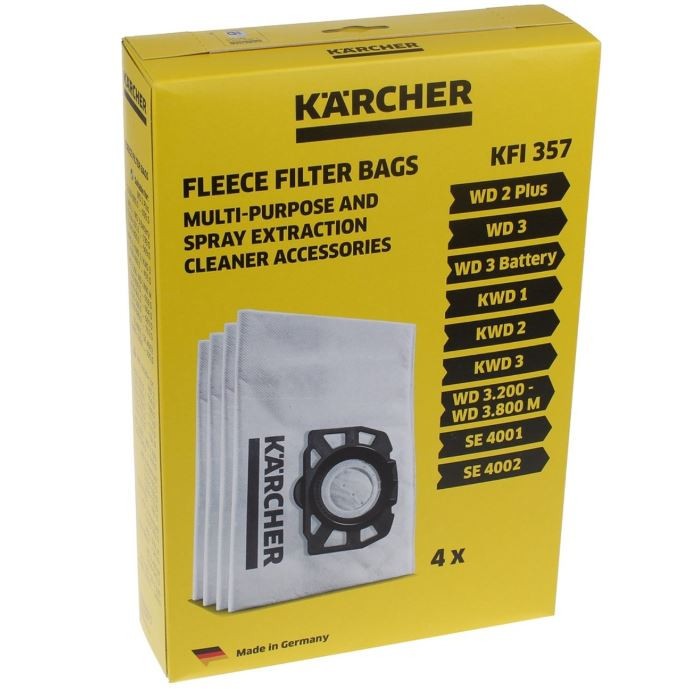 Set 4 saci aspirator KARCHER 2.863-314.0, compatibil cu WD, KWD, SE