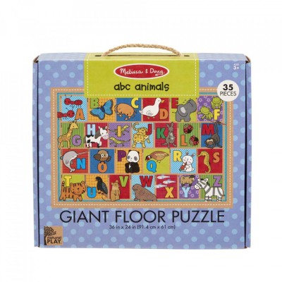 Primul meu puzzle de podea eco Alfabetul Animalelor - Melissa and Doug foto