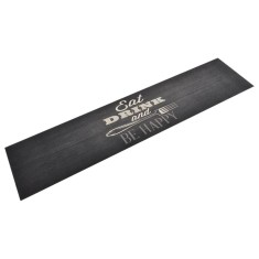 vidaXL Covor de bucătărie lavabil Kitchen, negru, 60x300 cm, catifea 136560