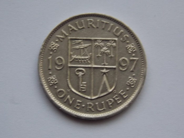 ONE RUPEE 1997 MAURITIUS