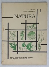 NATURA , REVISTA SOCIETATII DE STIINTE BIOLOGICE DIN R.S.R. , NR. 1 , 1971 foto