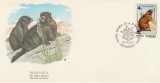 1985 Romania - FDC Semicentenarul Parcului National Retezat (varietate Audubon Society), Marmota, LP 1135