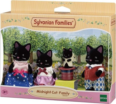 Figurine Sylvanian Families-Familia Pisicutelor Negre foto