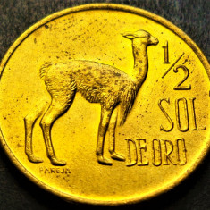 Moneda exotica 1/2 SOL DE ORO - PERU, anul 1974 *cod 2029 = UNC