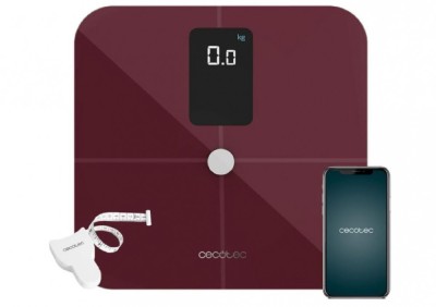 Cantar Digital de Baie Cecotec Surface Precision 10400 Smart Healthy Vision, visiniu - SECOND foto