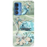 Husa compatibila cu Motorola Moto G22 model Noelle Black Clover, Silicon, TPU, Viceversa, Transparent, Carcasa
