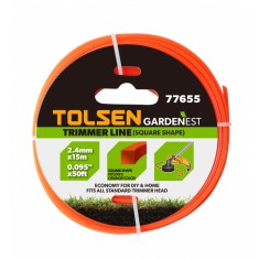 Fir de tuns, 2.4 mm x 15 m, (Forma patrata), GARDENEST, Tols