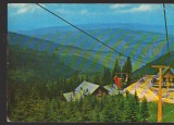 CPIB 25105 CARTE POSTALA - PALTINIS. CABANA SI TELEFERICUL, CIRCULATA, 1977, STAMPILE, TIMBRU