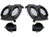 Set 4 buc. ornamente decorative evacuare spate LEXUS IS (XE2), 11.2005-04.2013, partea stanga, rame cromate; type F-SPORT; negru/crom; in bara; TUNIN, Rapid