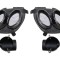 Set 4 buc. ornamente decorative evacuare spate LEXUS IS (XE2), 11.2005-04.2013, partea stanga, rame cromate; type F-SPORT; negru/crom; in bara; TUNIN