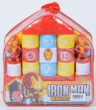 Set Constructie Copii Supereroi Avengers 26 Piese cu Rucsac Transparent si Varsta +3 Ani