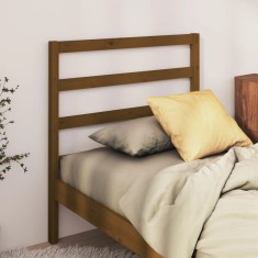 vidaXL Tăblie de pat, maro miere, 96x4x100 cm, lemn masiv de pin