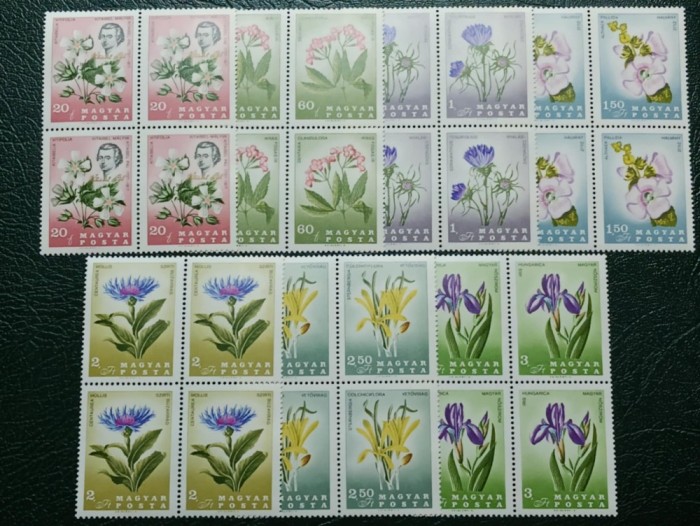 Ungaria 1967 - flori, serie neuzata de 4