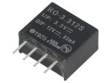 Convertor DC/DC 1W RECOM - Intrare 2,97-3,63VDC, Ieșire 12VDC, 83mA