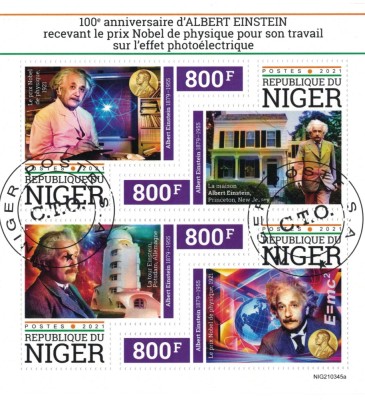 NIGER 2021 - Albert Einstein, aniversare 100 de ani foto
