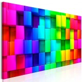 Cumpara ieftin Tablou - Colourful Cubes (1 Part) Narrow 150x50 cm