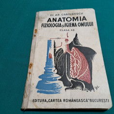 ANATOMIA FIZIOLOGIA ȘI IGIENA OMULUI / CLASA A 4-A /AR. GRĂDINĂRESCU /1935 *