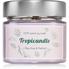 Tropicandle Plum, Rose & Patchouli lumânare parfumată 150 ml