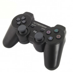 Gamepad Bluetooth PS3 12 butoane vibratii negru Esperanza Marine