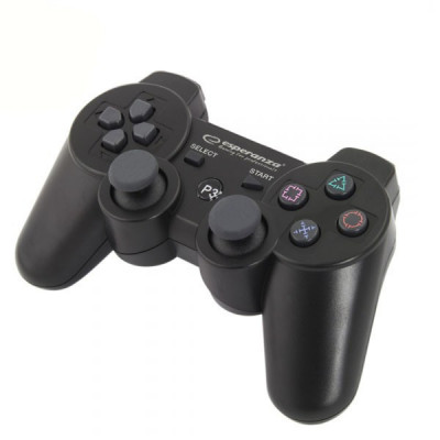 Gamepad Bluetooth PS3 12 butoane vibratii negru Esperanza Marine foto