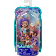 Set papusa cu animalut Enchantimals Danessa Deer si Sprint