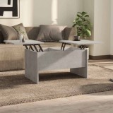 VidaXL Măsuță de cafea, gri beton, 80x50x42,5 cm, lemn prelucrat
